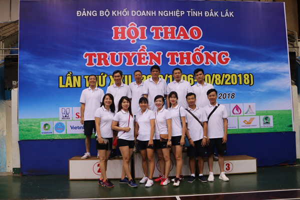 Quỹ Đầu tư phát triển đã tham gia Hội thao truyền thống Đảng bộ khối Doanh nghiệp tỉnh Đắk Lắk lần thứ XXII – 2018